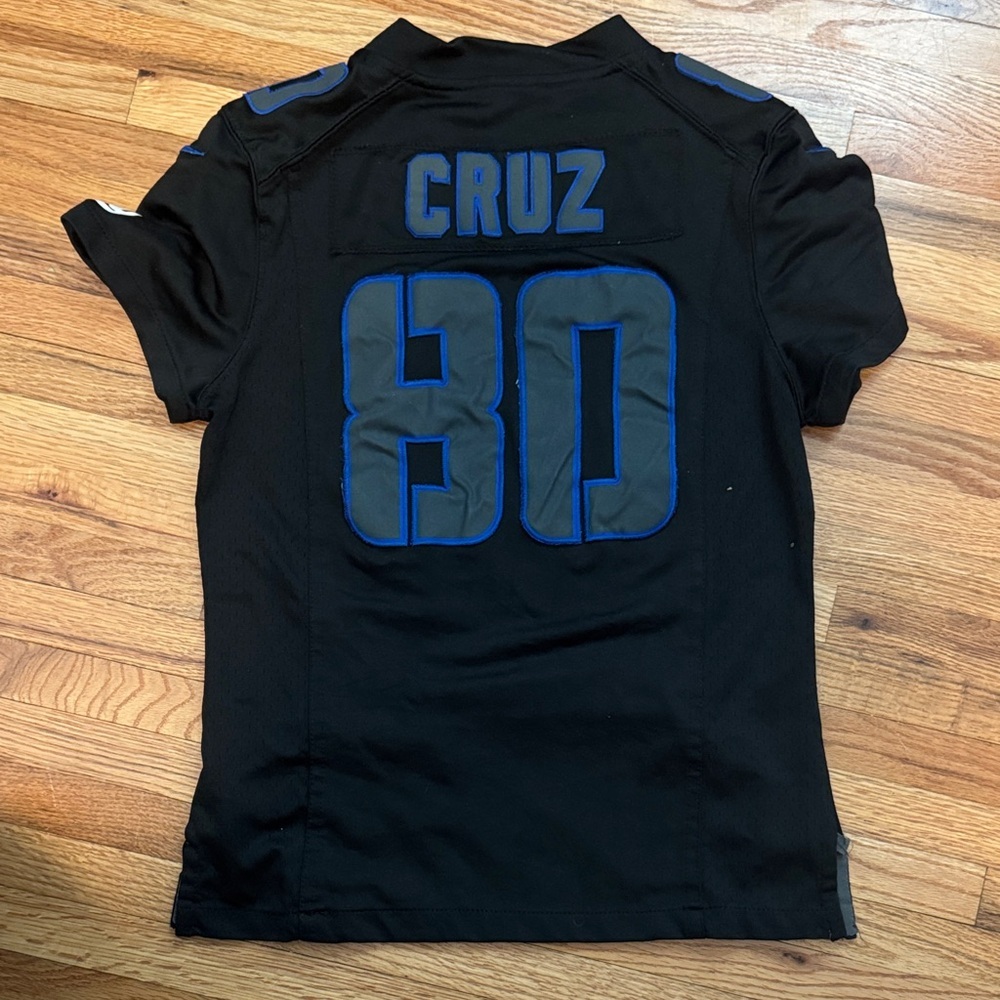 Nike Women's Black and Blue NFL Cruz Jersey - Picture 2 of 2